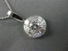 ESTATE .75CT DIAMOND 14K WHITE GOLD 5 STONE CLUSTER FLOWER PENDANT E/F VVS 25829