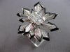 EXTRA LARGE 2.22CT DIAMOND & BLACK ENAMEL 18KT WHITE GOLD ROUND & BAGUETTE RING