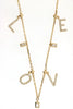 ESTATE .39CT DIAMOND 14KT YELLOW GOLD 3D ROUND & BAGUETTE BY THE YARD NECKLACE