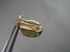 ANTIQUE 26.6CTW CLIP ON SMOKY TOPAZ & DIAMOND 18KT WHITE & YELLOW GOLD EARING