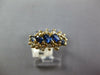 WIDE 1.06CT DIAMOND & AAA SAPPHIRE 14KT YELLOW GOLD 3D CLASSIC ANNIVERSARY RING