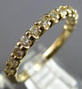 ESTATE .62CT DIAMOND 14K YELLOW GOLD ROUND SHARED PRONG WEDDING ANNIVERSARY RING
