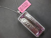 EXTRA LARGE 52.07CT DIAMOND & AAA KUNZITE 18KT WHITE GOLD 3D RECTANGULAR PENDANT