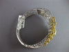MASSIVE 13.22CT DIAMOND 14K 2 TONE GOLD 3D FLOWER CUFF COCKTAIL BANGLE BRACELET