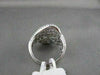 ANTIQUE WIDE 2.15CT DIAMOND 18KT WHITE GOLD FILIGREE MULTI ROW ANNIVERSARY RING
