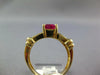 2.03CT DIAMOND & AAA RUBY 14KT YELLOW GOLD 3D MULTI ROW CLASSIC ENGAGEMENT RING