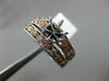 ESTATE 1.9CT DIAMOND 14KT WHITE & ROSE GOLD SEMI MOUNT ENGAGEMENT WEDDING RING