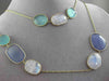 ANTIQUE EXTRA LONG 75.0CTW MULTI SHAPE GEM BY THE YARD 14KT YELLOW GOLD NECKLACE