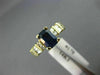 2.61CT ROUND & BAGUETTE DIAMOND & SAPPHIRE 14KT YELLOW GOLD ENGAGEMENT RING #179