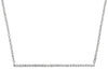 ESTATE .38CT DIAMOND 14KT WHITE GOLD 3D CLASSIC STRAIGHT BAR LOVE NECKLACE