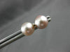 ESTATE AAA PINK SOUTH SEA PEARL 14K YELLOW GOLD CLASSIC ROUND SOLITAIRE EARRINGS