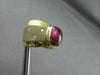 ESTATE LARGE 5.15CT DIAMOND & AAA TOURMALINE 14K YELLOW GOLD COCKTAIL RING 17219