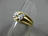 ANTIQUE WIDE DIAMOND 14K WHITE & YELLOW GOLD INFINITY HEART BOW LOVE RING #21069