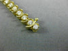 ESTATE 2.86CT DIAMOND 14KT YELLOW GOLD 3D CLASSIC S TENNIS LINE BRACELET #16895