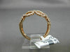 ESTATE WIDE .67CT ROUND DIAMOND 14K ROSE GOLD 3D MULTI WAVE CRISS CROSS FUN RING