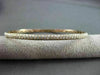 ESTATE 1.71CT DIAMOND 14KT ROSE GOLD 3mm CLASSIC THREE ROW PAVE BANGLE F/G VS