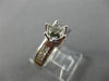 ESTATE .94CT DIAMOND 14KT WHITE GOLD 3D CROWN SEMI MOUNT ENGAGEMENT RING #2078
