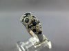 2.37CT DIAMOND & AAA SAPPHIRE 14K WHITE GOLD MULTI CIRCULAR ANNIVERSARY FUN RING