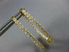 LARGE 2.30CT DIAMOND 18KT YELLOW GOLD INSIDE OUT SHARE PRONG OVAL HOOP EARRINGS