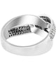 ESTATE .41CT DIAMOND 18KT WHITE GOLD 3D CLASSIC MULTI ROW LOVE KNOT FUN RING