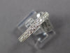 1.07CT DIAMOND 18KT WHITE GOLD FILIGREE 3/4TH ETERNITY SIZEABLE ANNIVERSARY RING