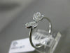 ESTATE .16CT PAVE ROUND DIAMOND 18KT WHITE GOLD 3D BUTTERFLY LOVE RING 6mm WIDE
