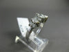 ESTATE .80CT ROUND & MARQUISE DIAMOND 14K WHITE GOLD 2 ROW ANNIVERSARY RING 1174