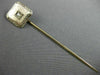 ANTIQUE .03CT OLD MINE DIAMOND 14KT 2 TONE GOLD OCTAGON FILIGREE LAPEL PIN 26194
