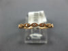 ESTATE .07CT DIAMOND 14K ROSE GOLD 2MM MARQUISE SHAPE FILIGREE ANNIVERSARY RING