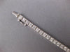 ESTATE 2.23CT DIAMOND 18KT WHITE GOLD 3D SQUARE FILIGREE CLASSIC TENNIS BRACELET