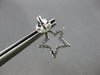 ESTATE .35CT DIAMOND 14KT WHITE GOLD CLASSIC OPEN STAR SCREWBACK STUD EARRINGS