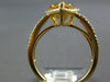 2.91CT DIAMOND & AAA CITRINE 14KT YELLOW GOLD PEAR SHAPE & ROUND HALO FUN RING