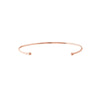 ESTATE 14KT ROSE GOLD 3D DOUBLE CIRCLE FLEXIBLE FUN BANGLE BRACELET