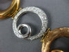 EXTRA LARGE & LONG 1.10CT DIAMOND 18KT 2 TONE GOLD SWIRL TOGGLE ITALIAN BRACELET