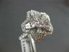 ESTATE LARGE 1.45CT DIAMOND 18KT WHITE GOLD 3D ROUND & BAGUETTE LUCKY STAR RING