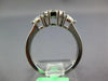 1.28CT DIAMOND 18KT WHITE GOLD MOON CUT & BAGUETTE 3 STONE LOOK ENGAGEMENT RING