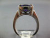 LARGE 3.66CT DIAMOND & AAA AMETHYST 14KT WHITE GOLD 3D CUSHION FILIGREE FUN RING