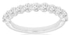 ESTATE 1.20CT DIAMOND 14K WHITE GOLD ROUND SHARED PRONG WEDDING ANNIVERSARY RING