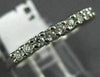 ESTATE .40CT DIAMOND 14K WHITE GOLD SHARE PRONG WEDDING ANNIVERSARY RING 19781