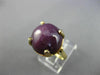 ANTIQUE EXTRA LARGE 19.95CT STAR RUBY SAPPHIRE 14KT YELLOW GOLD 3D RING #25648