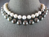 .07CT DIAMOND & AAA SOUTH SEA PEARL & AAA TAHITIAN PEARL 14K WHITE GOLD NECKLACE