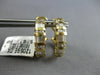 1.0CT DIAMOND 14KT YELLOW GOLD ROUND & BAGUETTE CHANNEL CLIP ON HANGING EARRINGS
