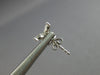 SMALL .31CT DIAMOND 14KT WHITE GOLD 3D ROUND & MARQUISE BUTTERFLY STUD EARRINGS