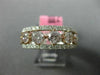 ESTATE WIDE 2.51CT WHITE & PINK DIAMOND 18KT WHITE & ROSE GOLD ANNIVERSARY RING