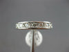 ESTATE .52CT DIAMOND 14K WHITE GOLD ROUND CHANNEL PAVE FILIGREE ANNIVERSARY RING