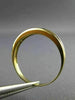ESTATE .18CT DIAMOND & SAPPHIRE 14KT YELLOW GOLD CHANNEL ANNIVERSARY RING #18545