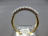 WIDE .95CT DIAMOND 14KT YELLOW GOLD 3D ROUND 3 ROW PAVE WEDDING ANNIVERSARY RING