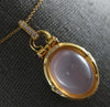 LARGE 13.36CT DIAMOND & AAA CABOCHON PINK QUARTZ & RUBY 18K ROSE GOLD 3D PENDANT