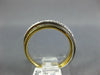 ESTATE .25CT DIAMOND 18KT 2 TONE GOLD CLASSIC 3D CLASSIC CRISS CROSS X LOVE RING