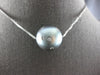 EXTRA LARGE .35CT DIAMOND & AAA TAHITIAN PEARL 18KT WHITE GOLD FLOATING PENDANT
